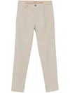 Incotex Virgin-wool Trousers In Neutrals