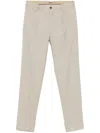 Incotex Virgin-wool Trousers In Neutro