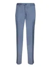 Incotex Washed Avio Chinolino Trousers In Blue
