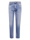 Incotex Washed Jeans In Blue