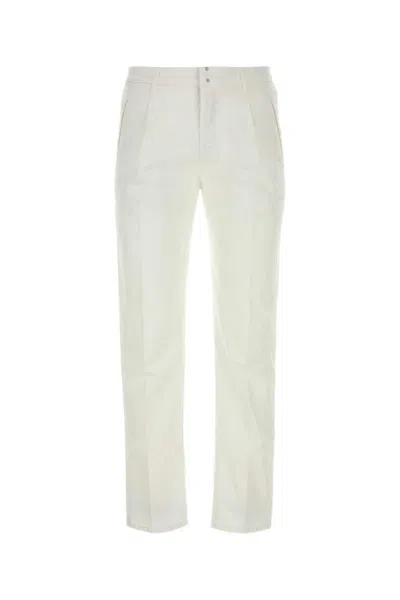 Incotex White Cotton Pant