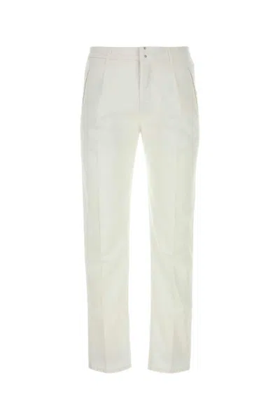 Incotex White Cotton Pant