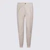 Incotex White Cotton Pants In Neutral