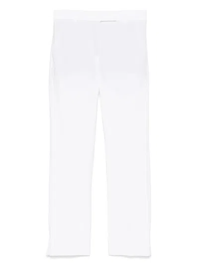 INCOTEX WHITE COTTON TROUSERS