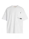Incotex Logo-print Cotton T-shirt In White