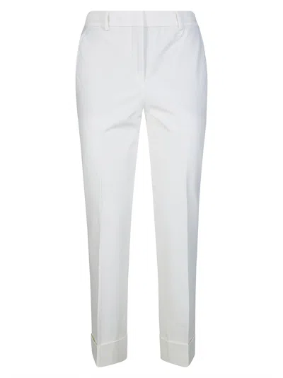 Incotex White Nevet Bistratch Straight-leg Pants