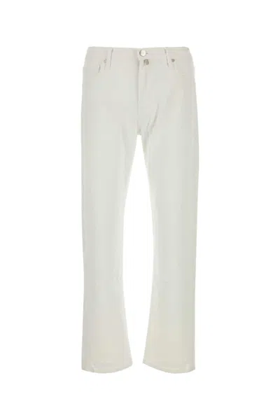 INCOTEX WHITE STRETCH DENIM JEANS