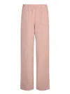 Incotex Crepe Elastic Pants In Pink