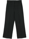 Incotex Wide-leg Tailored Trousers In Black
