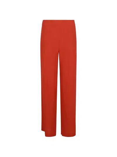 Incotex Wide-leg Trousers In Red