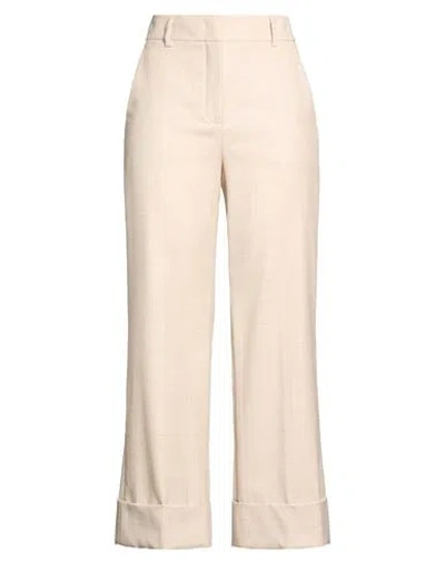 Incotex Woman Pants Beige Size 4 Virgin Wool In Pink