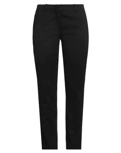 Incotex Woman Pants Black Size 12 Cotton, Elastane