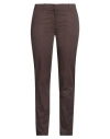 Incotex Woman Pants Brown Size 12 Cotton, Elastane