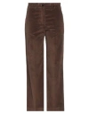 Incotex Woman Pants Brown Size 8 Cotton, Lyocell, Elastane