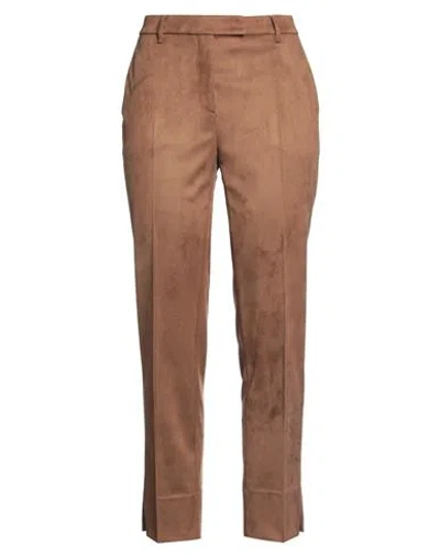 Incotex Woman Pants Camel Size 10 Polyester In Beige