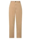 Incotex Woman Pants Camel Size 32 Cotton In Beige