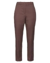 Incotex Straight Trousers With Belt Loops And Back Pockets In Brown