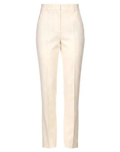 Incotex Woman Pants Cream Size 6 Virgin Wool, Elastane In White