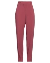 Incotex Woman Pants Garnet Size 14 Viscose, Acetate, Elastane In Red