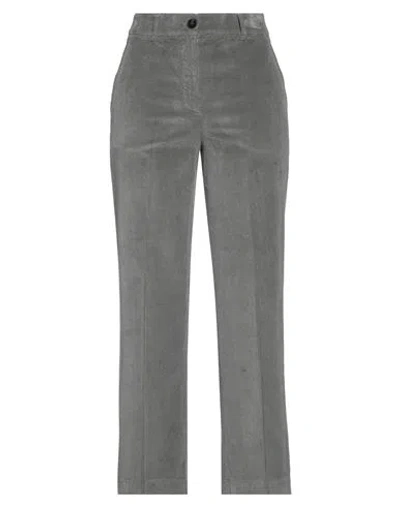Incotex Woman Pants Grey Size 8 Cotton, Lyocell, Elastane