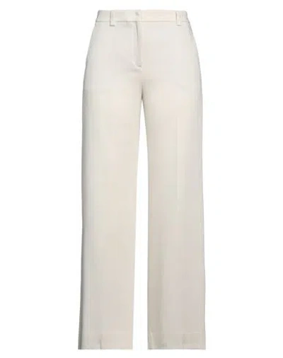 Incotex Woman Pants Ivory Size 8 Lyocell In White