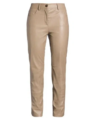 Incotex Woman Pants Light Brown Size 4 Polyester In Beige