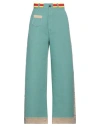 Incotex Woman Pants Light Green Size 30 Cotton, Elastane In Green