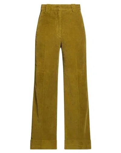 Incotex Woman Pants Military Green Size 2 Cotton, Elastane