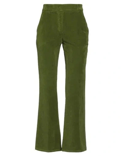 Incotex Woman Pants Military Green Size 6 Cotton, Elastane