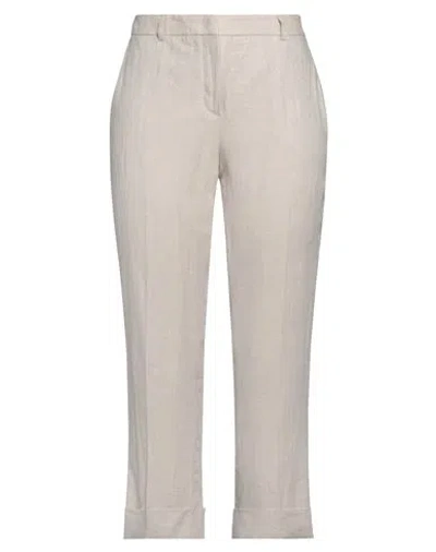 Incotex Woman Pants Off White Size 10 Linen In Off White