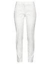 Incotex Woman Pants Off White Size 4 Cotton, Elastane In Off White