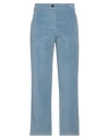 Incotex Woman Pants Pastel Blue Size 8 Cotton, Lyocell, Elastane