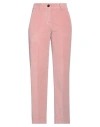 Incotex Woman Pants Pastel Pink Size 8 Cotton, Lyocell, Elastane