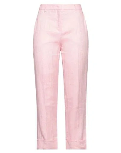 Incotex Woman Pants Pink Size 4 Linen