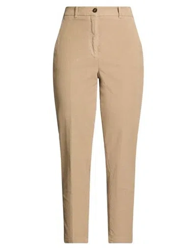 Incotex Woman Pants Sand Size 6 Cotton, Elastane In Beige