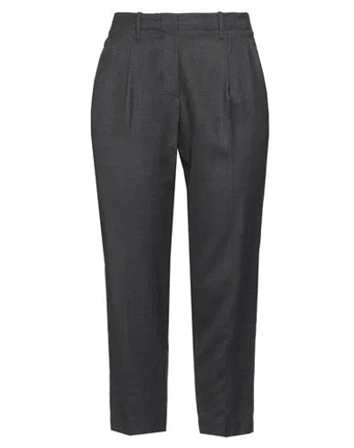 Incotex Woman Pants Charcoal Size 8 Cotton, Elastane In Grey