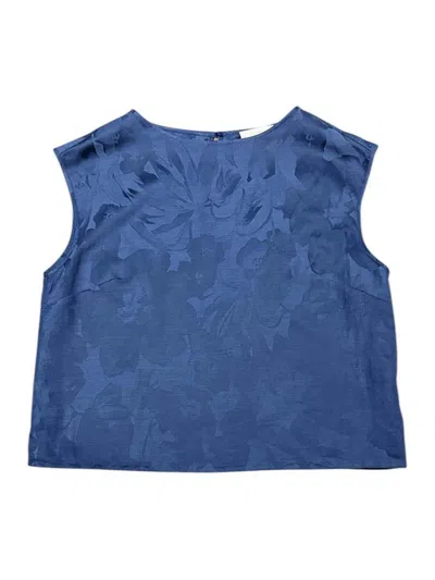 Incotex Women's Sleeveless Shirt/blouse In Blue