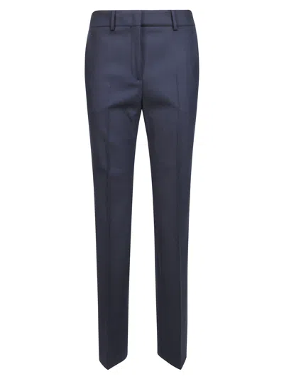 Incotex Petra Pressed-crease Tailored Trousers In Blue
