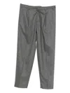 Incotex Wool Blend Straight-leg Trousers In Gray