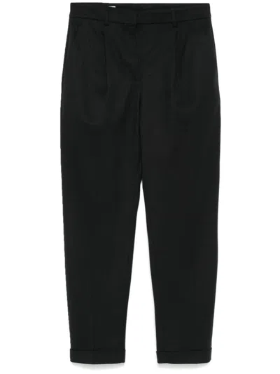 INCOTEX INCOTEX WOOL BLEND TAPERED PANTS