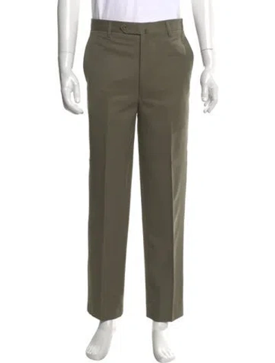 Pre-owned Incotex Wool Chinos In Green