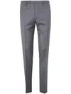 Incotex Wool Classic Trousers In Gray