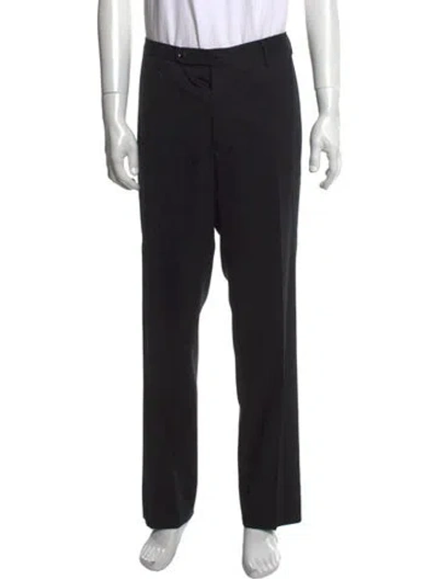 Pre-owned Incotex Wool Dress Pants In Black