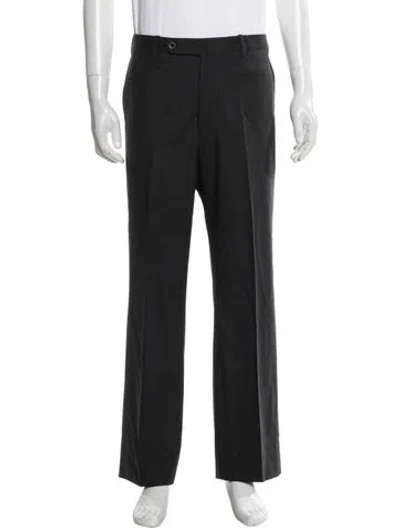 Pre-owned Incotex Wool Dress Pants In Black