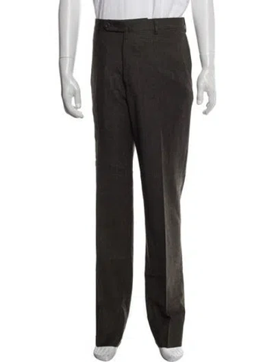 Pre-owned Incotex Wool Dress Pants In Black