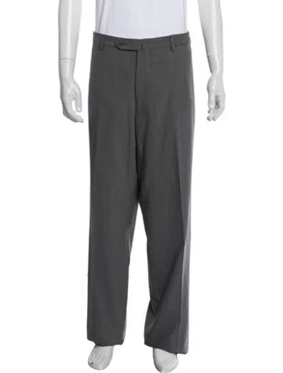 Pre-owned Incotex Wool Dress Pants In Blue