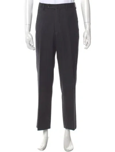 Pre-owned Incotex Wool Dress Pants In Gray