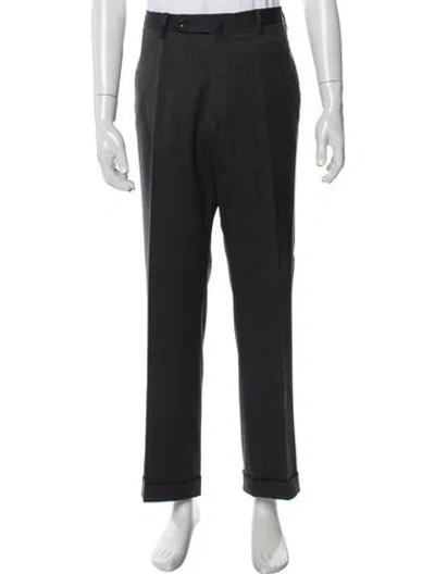 Pre-owned Incotex Wool Dress Pants In Gray
