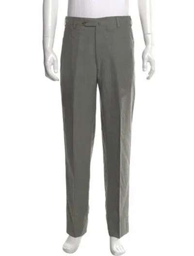 Pre-owned Incotex Wool Dress Pants In Gray