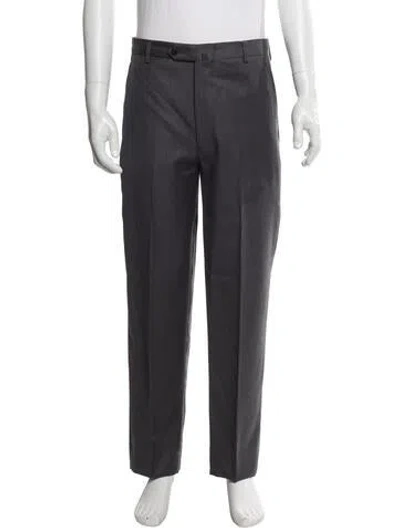 Pre-owned Incotex Wool Dress Pants In Gray